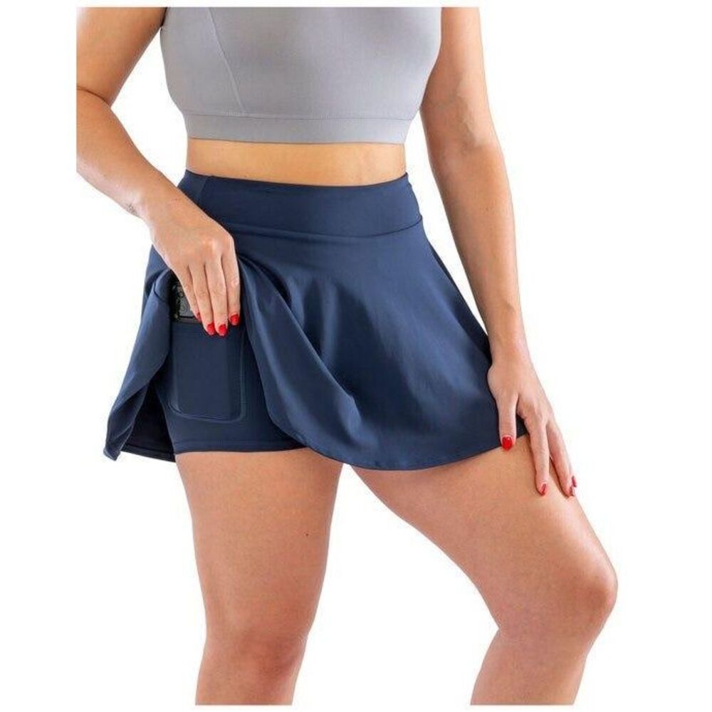 Spiro Womens/Ladies Fitness Skort / Black